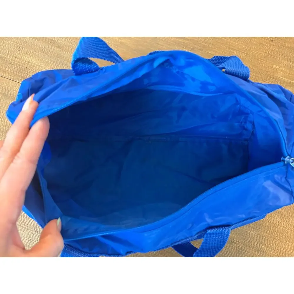 Disney DuckTales Vintage Blue Duffel Bag Kids Travel Gym Tote